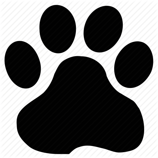 Dog paw print image
